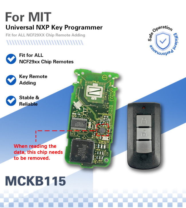 MCKB Hot Sell Adapter For Mitsubishi Model Work With NXP Killer Solder Free adapter easy to operate