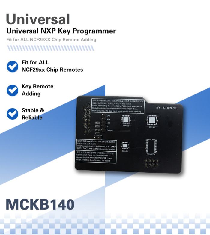 NXP Killer  MCKB Solder Free Adapter  Work With NXP Killer programmer, please choose the model
