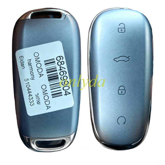 For Jetour Jetour Shanhai T2 2025 Original Smart Remote Key 4 Buttons 433MHz chip 4A  Black/White color