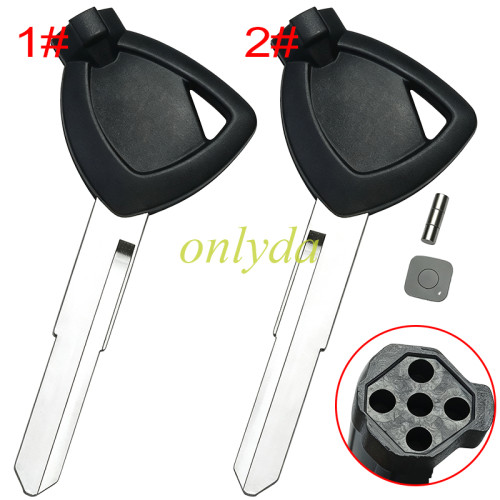 For Yamaha motorcycle key blank with right blade without badge