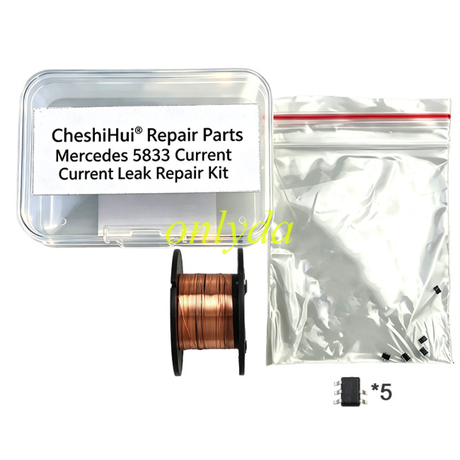 Mercedes Key Repair Kit with Multi-purpose Test PCB Board + Power Drain Fix Electronic Parts for 5833 Chip Smart Fob Maintenance