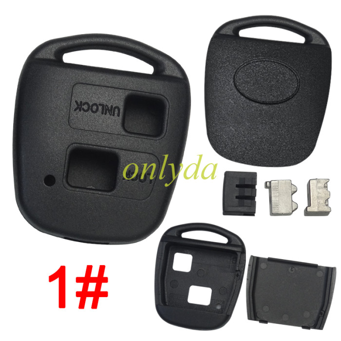 Stronger version for Toyota remote key shell, with badge, pls choose model