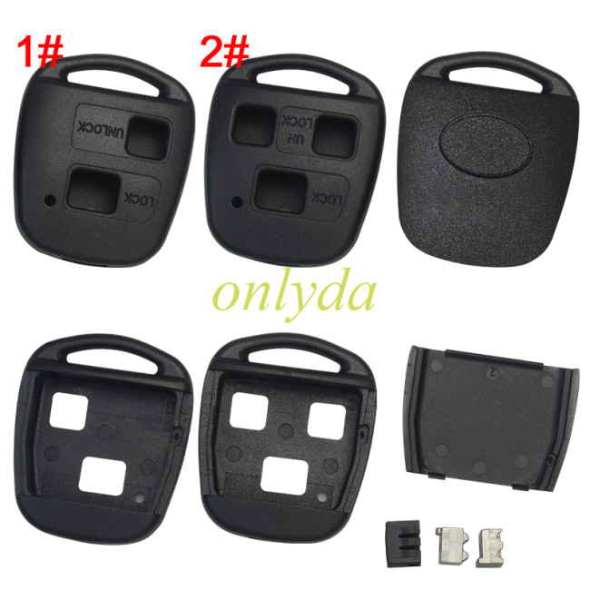 Stronger version for Toyota remote key shell, with badge, pls choose model