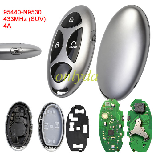 2025Hyundai Tucson smart Remote Key 4Buttons (SUV) 433MHz 95440-N9530/ 4A