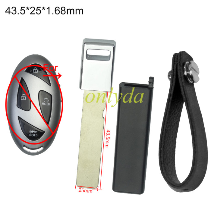 key blade with protective case for Hyundai remote key shell
