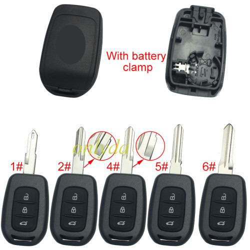 Renault New Dacia Rear Cover  3 button remote key blank with logo , pls choose model.