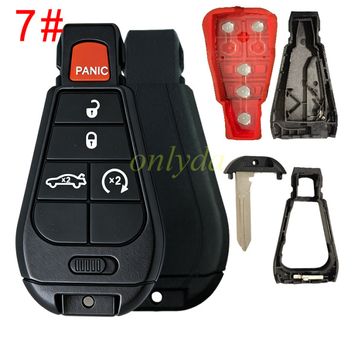 Super Stronger GTL for Chrysler remote key shell without badge, pls choose button