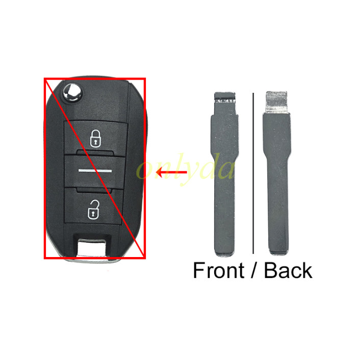blade for Europe style Peugeot remote key shell, HU101 blade