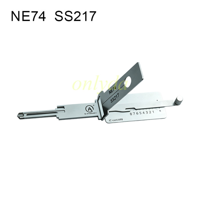 NE74 SS217  lishi 2 in 1 decode and lockpick tools for Peugeot Motorcycles