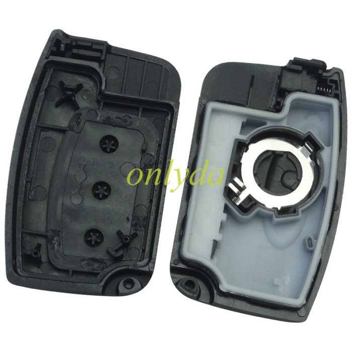 free shipping and no tax from HK warehouse 10pcs/lot  For Ford 3 button remote key  blank with Emmergency key blade