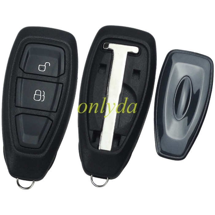 free shipping and no tax from HK warehouse 10pcs/lot For Ford Focus  2 button  remote key shell with blade