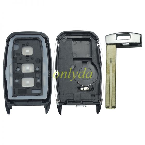 free shipping and no tax from HK warehouse 10pcs/lot  For KIA KIA 3 button remote key blank with badge place