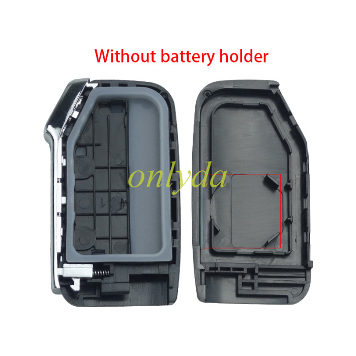 free shipping and no tax from HK warehouse 10pcs/lot  For Kia 3 button remote  key blank  without battery holder, buttons on the side