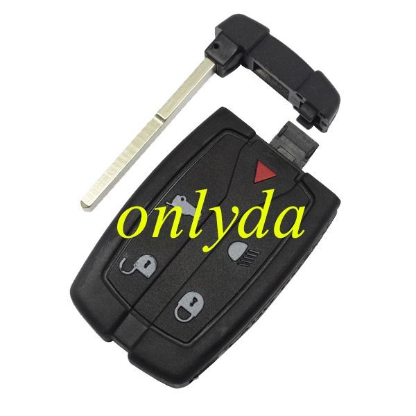 free shipping and no tax from HK warehouse 10pcs/lot  For Langrover 5 button remote key blank & smart blade