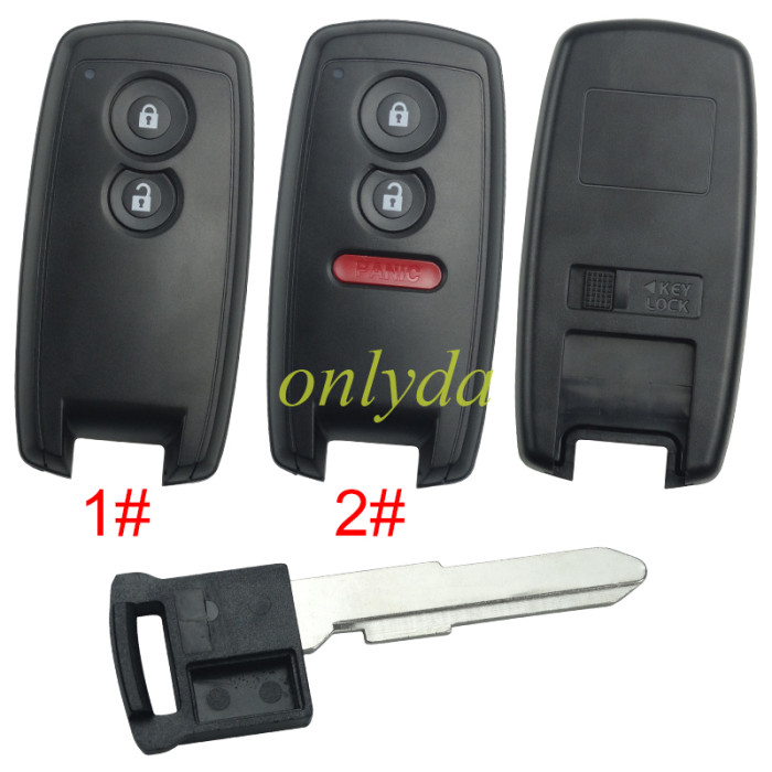 free shipping and no tax from HK warehouse 10pcs/lot For Suzuki  remote key blank without badge , pls choose button model