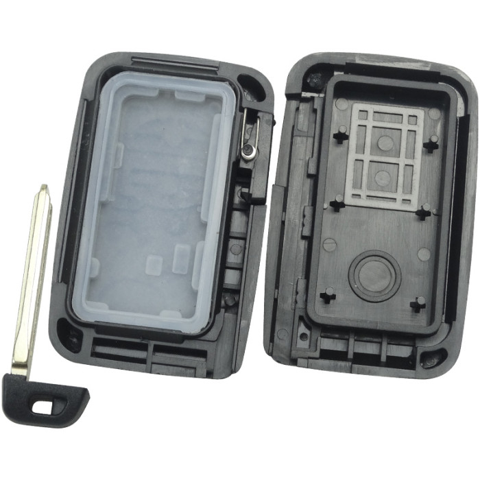 free shipping and no tax from HK warehouse 10pcs/lot For Toyota  remote key shell (round button), wiht badge ,pls choose button
