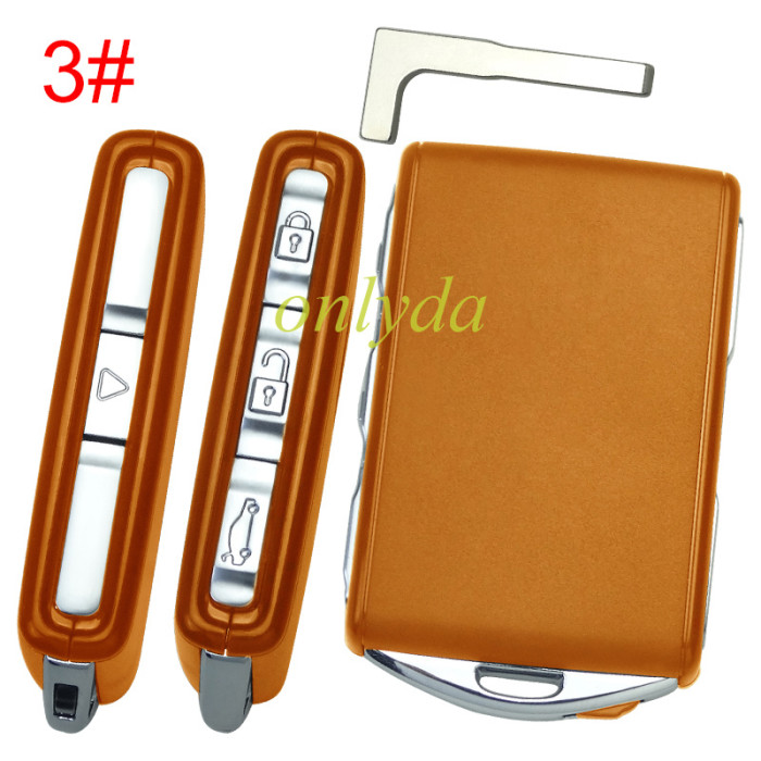 free shipping and no tax from HK warehouse 10pcs/lot For VOLVO remote replacement key shell without  badge, pls choose colors.