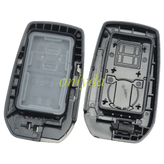 free shipping and no tax from HK warehouse 10pcs/lot For Toyota remote key shell  without badge with the back is without badge cover , pls choose button