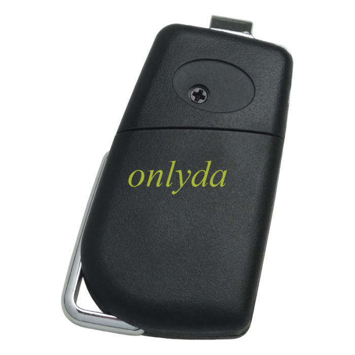 free shipping and no tax from HK warehouse 10pcs/lot For Toyota  flip remote key blank with TOY48 blade with badge  , please choose the button model
