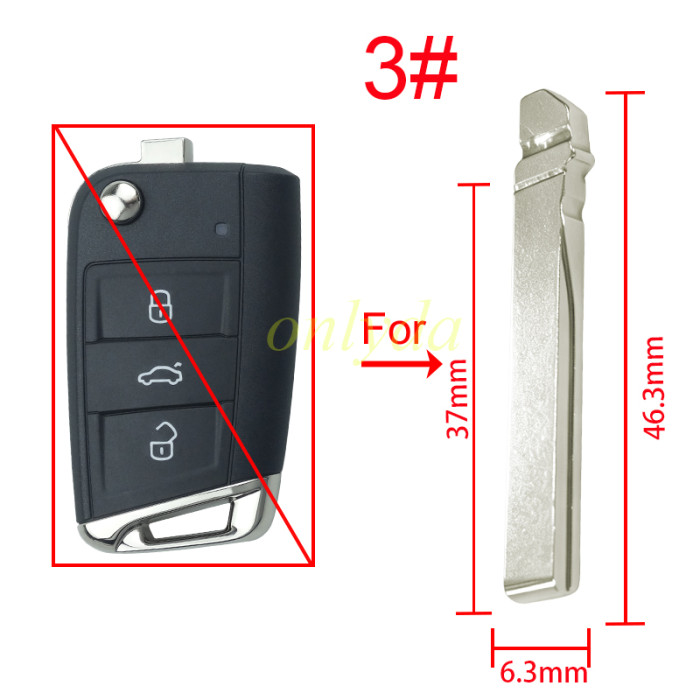 For VW  aftermarket blade HU66/HU162T,  used for VW-B51D