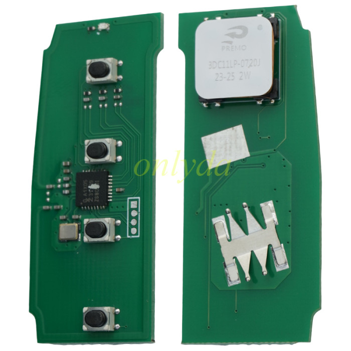 Proximity Smart Key Greatwall 3+1 button  ASK 434mhz AES 4A chip 3608700XSW04 A used for greatwall haval Jolion,DARGO Big Dog, H6