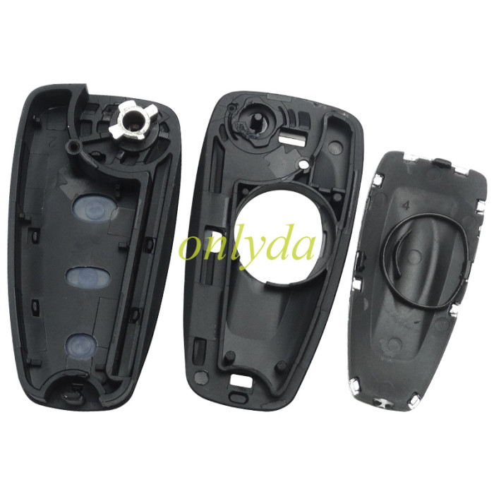 For Ford Mondeo flip  remote key blank （black)，pls choose button