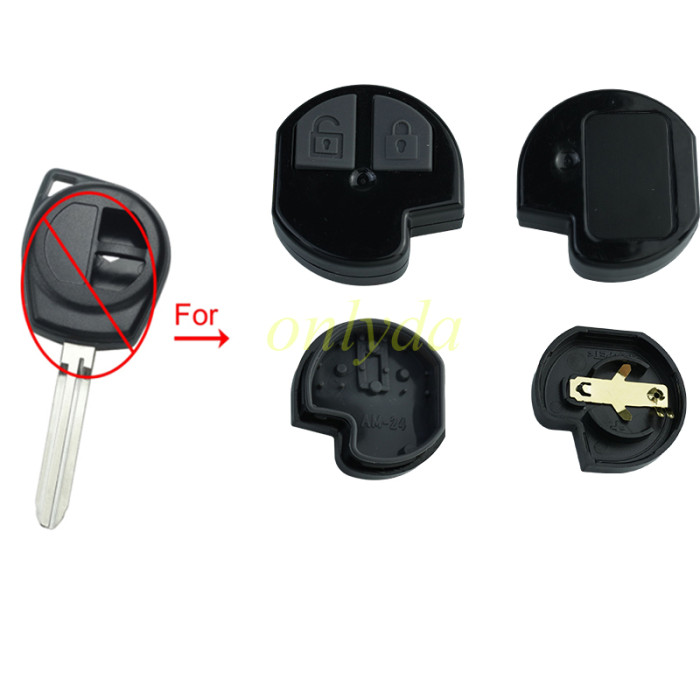 For Suzuki 2button remote key shell inner part