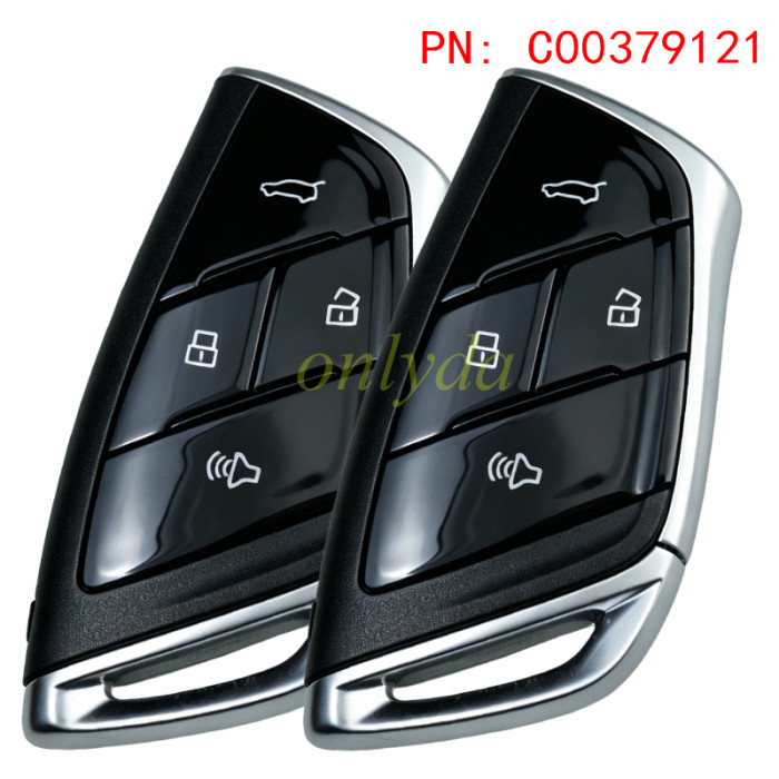 MAXUS LDV Smart Remote Key 4 Buttons LOCK SET 2 remote keys and 1 lock Buttons: Lock / Unlock / Trunk / Panic Frequency: 433MHz (CN) / 434MHz (Export) Chip: Encrypted 47 Smart Chip Battery: CR2032 Fit for MAXUS G90, T90, V90,D90 MIFA 7 etc. PN:C00379121