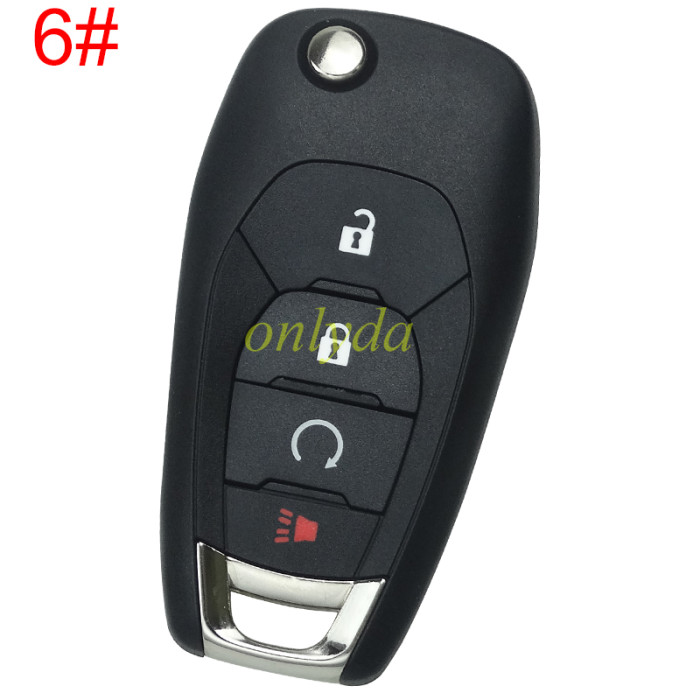 For Chevrolet  remote key shell with round badge place, pls choose the button