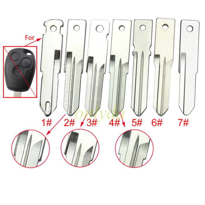 For Renault key blade   1# NE73/  2#3# VAC102/  4# HU166/ 5# HU179.  6#HU136 7#HU133 pls choose blade