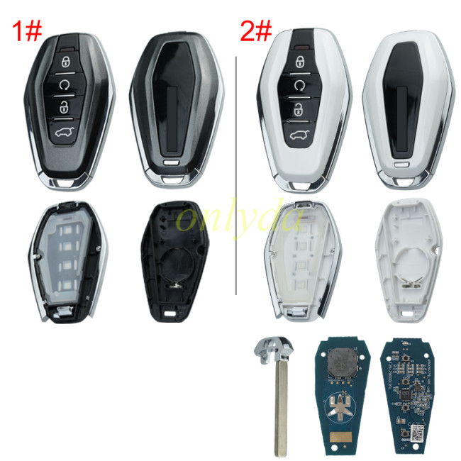 Smart KEY original Chery Jetour smart remote keys|HITAG 3 ID47 CHIP|434MHz | 4 buttons