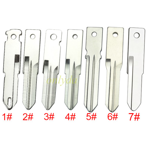 For Renault key blade   1# NE73/  2#3# VAC102/  4# HU166/ 5# HU179.  6#HU136 7#HU133 pls choose blade