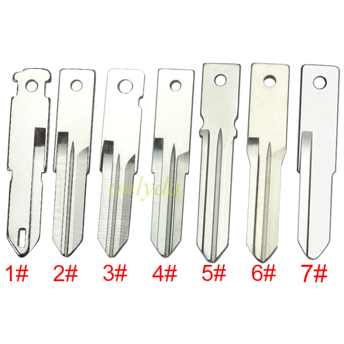 For Renault key blade   1# NE73/  2#3# VAC102/  4# HU166/ 5# HU179.  6#HU136 7#HU133 pls choose blade