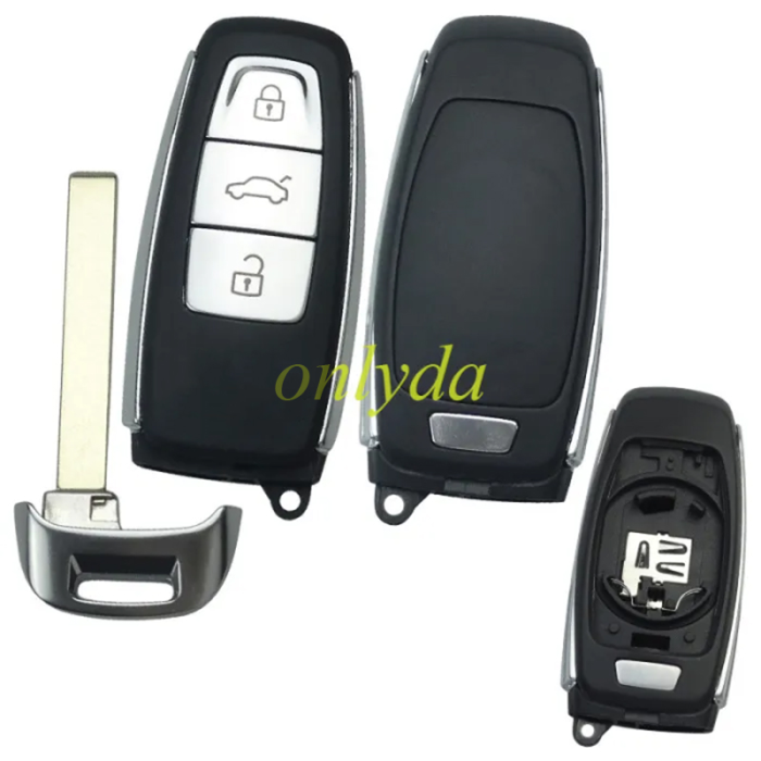 For Audi 3 button remote key shell without badge