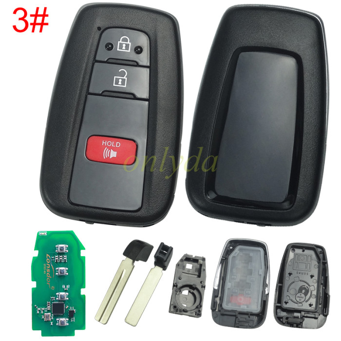 Lonsdor LT32-01 Series Smart Key 4A‑B6 4A‑AA 4A‑BA for Toyota Lexus 2025‑2026, Work with K518 / K518 PRO / KW100