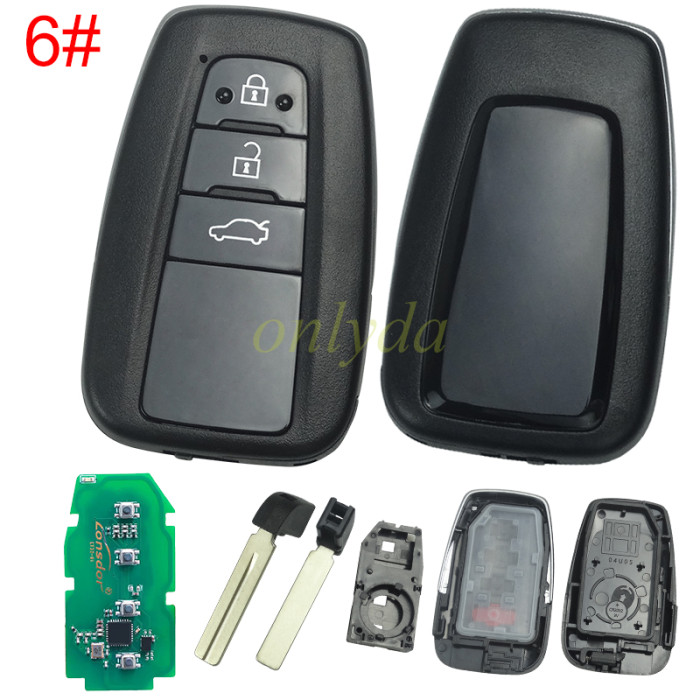 Lonsdor LT32-01 Series Smart Key 4A‑B6 4A‑AA 4A‑BA for Toyota Lexus 2025‑2026, Work with K518 / K518 PRO / KW100