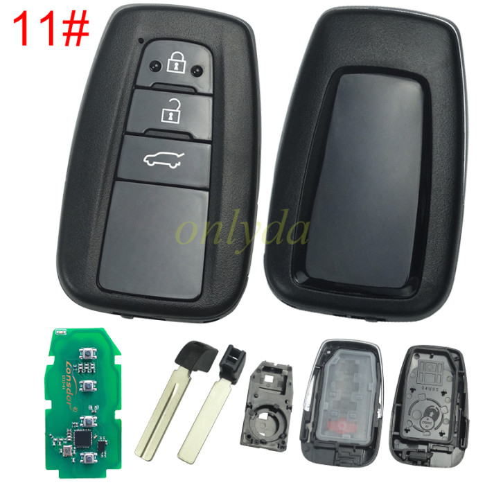 Lonsdor LT32-01 Series Smart Key 4A‑B6 4A‑AA 4A‑BA for Toyota Lexus 2025‑2026, Work with K518 / K518 PRO / KW100