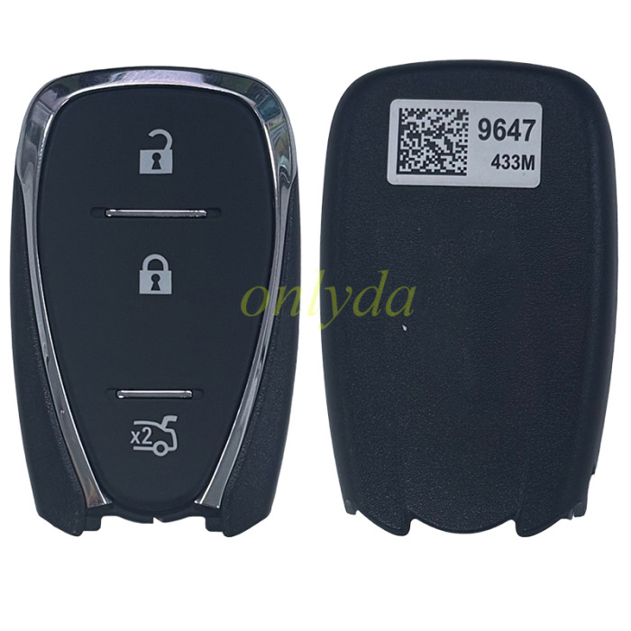 original Chevrolet 3 button remote key with 434MHZ with 4A chip