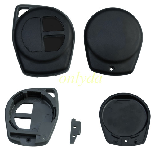 For Suzuki 2 button remote key shell without badge