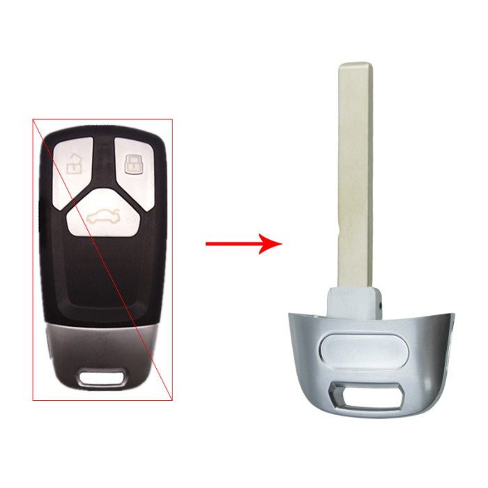 For Audi emergency Key blade with badage