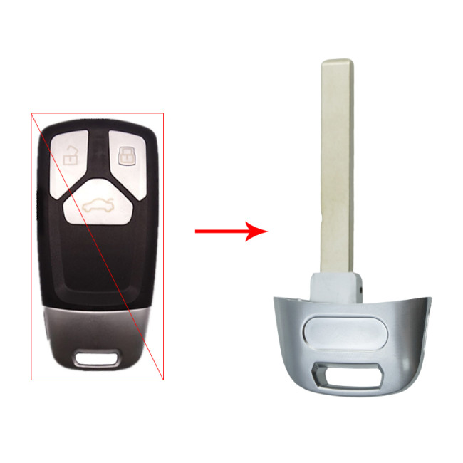 For Audi emergency Key blade with badage