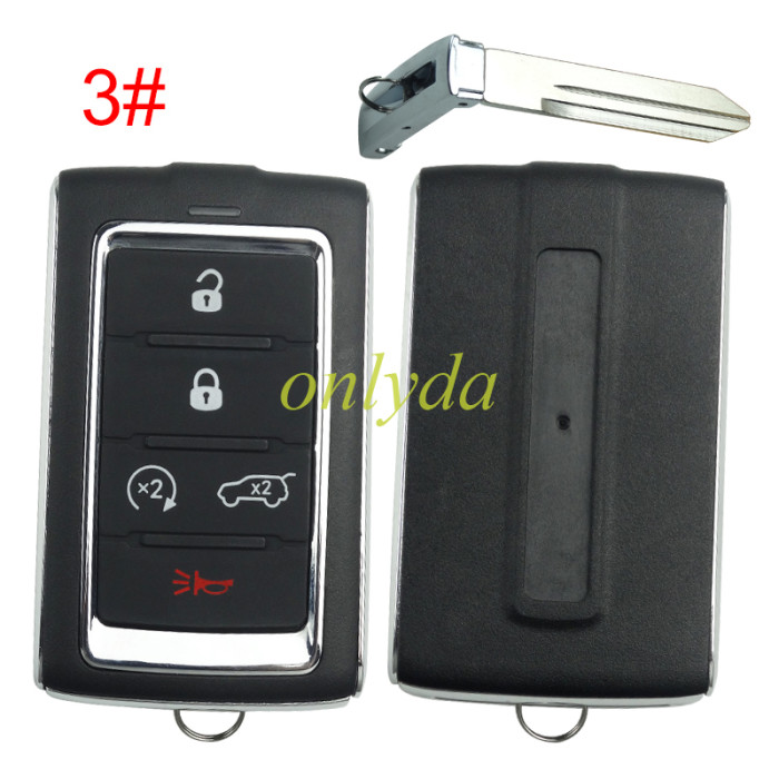 For Jeep remote key shell with bladeCY22 ,with badge, pls choose the button