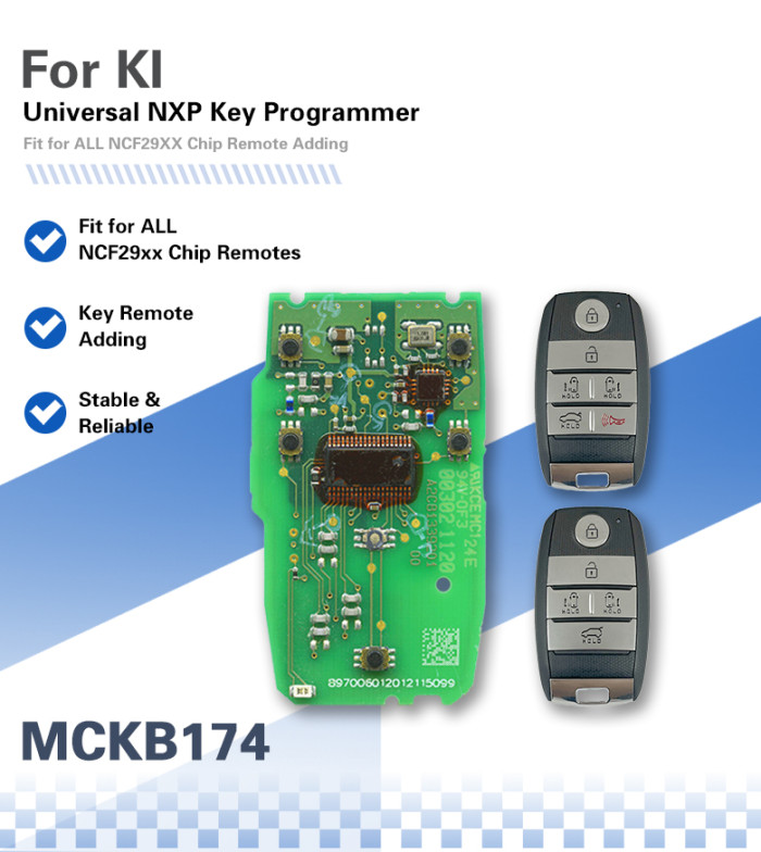 For Kia NXP Killer MCKB Solder Free Adapter   work with NXP Killer programmer, please choose the model