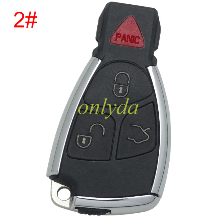 For Benz Mercedes uprade Replacement Car key shell without badge, pls choose the button