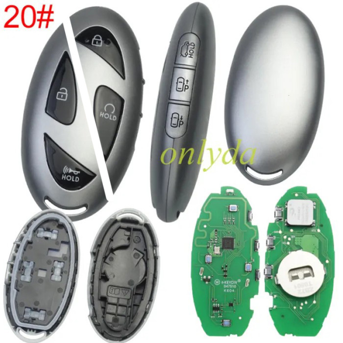 KEYDIY Remote key ZB72-7 smart  key for Hyundai, pls choose model