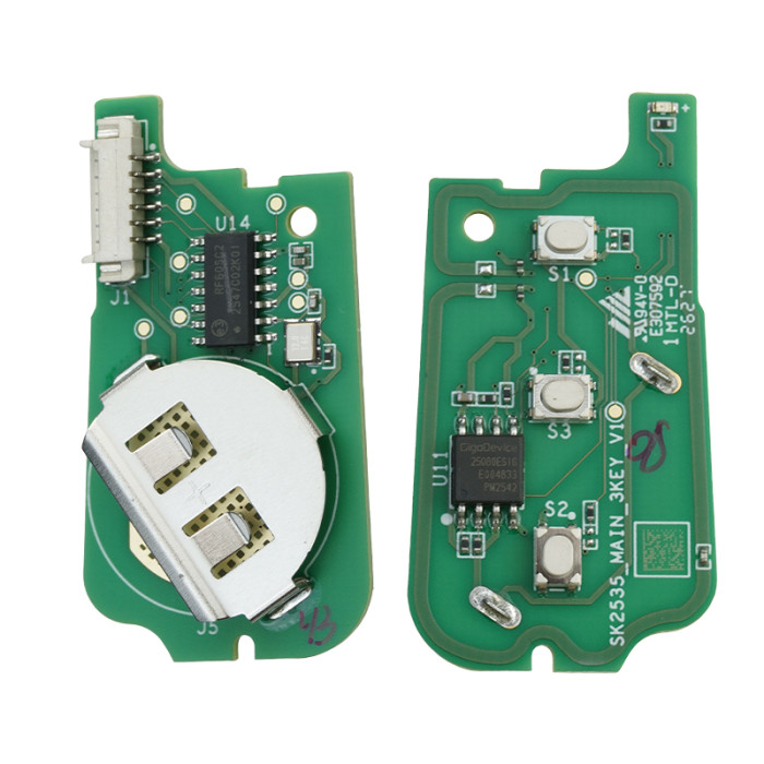 TY003AL 3‑Button Flip Universal Remote Key