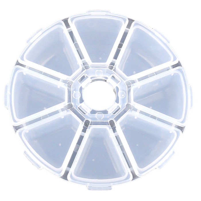 Empty storage box round shape