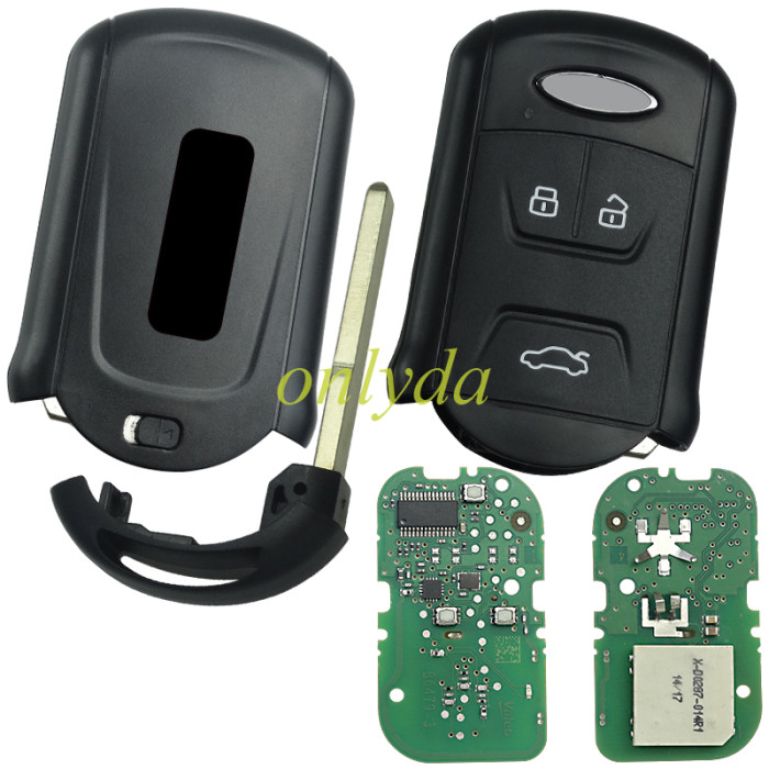 original Chery 3button remote key  with  433 MHZ 46chip  for Chery Tiggo 5/ Tiggo 7/ Tiggo8/ Arrizo 5 6, original cover + original PCB