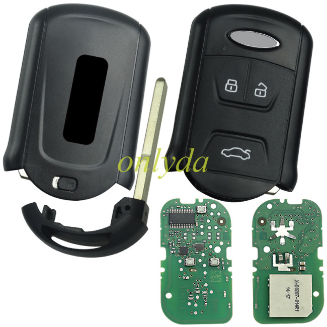 original Chery 3button remote key with 433 MHZ 46chip for Chery Tiggo 5/ Tiggo 7/ Tiggo8/ Arrizo 5 6, original cover + original PCB
