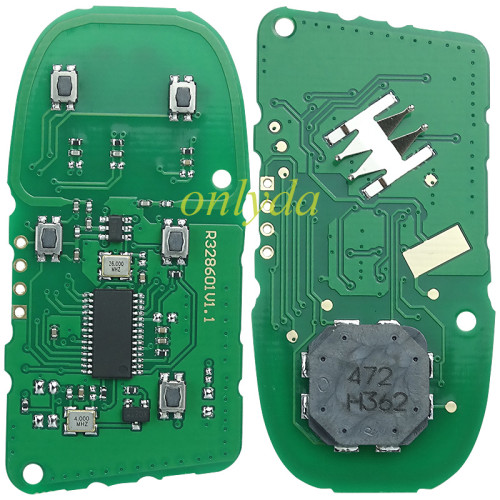 For Dodge Keyless  remote key with 434mhz with PCF7945/7953   HITAG2 ID46 chip with key shell , please choose